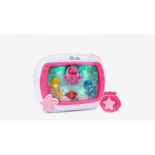 Baby Einstein Sea Dreams Soother Musical Crib Toy and Sound Machine, Pink, Newborn and up
