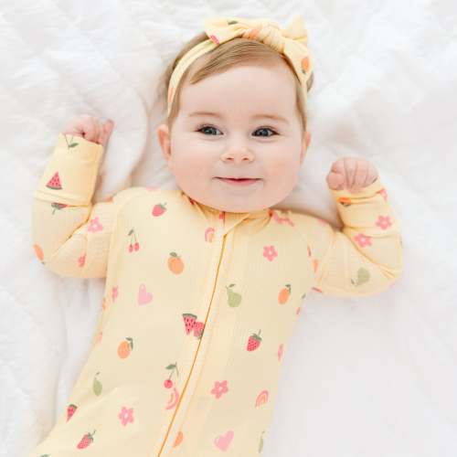 Tutti Frutti Small Ribbed Zip Romper