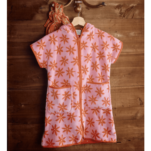Weezie Towels Terry Cover Up, 1-2 yrs, Petal Pop