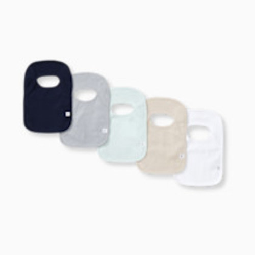 Burt's Bees Baby Organic Lap Shoulder Bibs (5-Pack) - Midnight