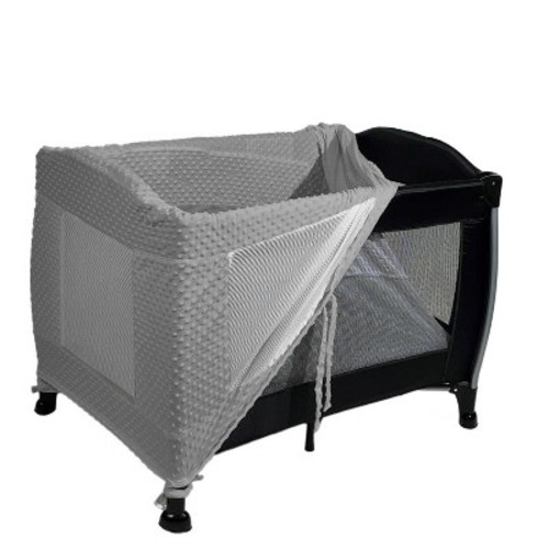 Coverplay Chenille Slipcover for Curved&nbsp;Arm Play Yard - Gray