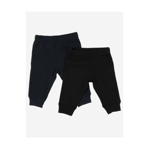Baby Pants & Leggings Set, Navy Crawling Pant + Colored Legging, 3M