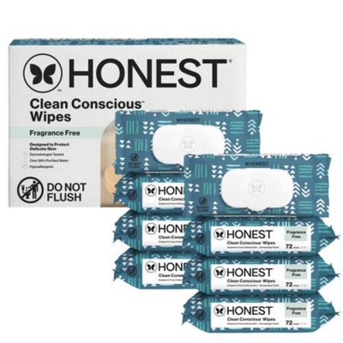 The Honest Company Plant-Based Baby Wipes made with over 99% Water - Balance Blues - 576ct