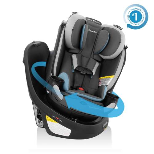 Revolve360 Slim 2-in-1 Rotational Car Seat with Quick Clean Cover