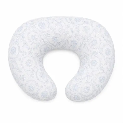 Blue Chinoiserie Ruffle Nursing Pillow Cover (original cover, no ruffle)