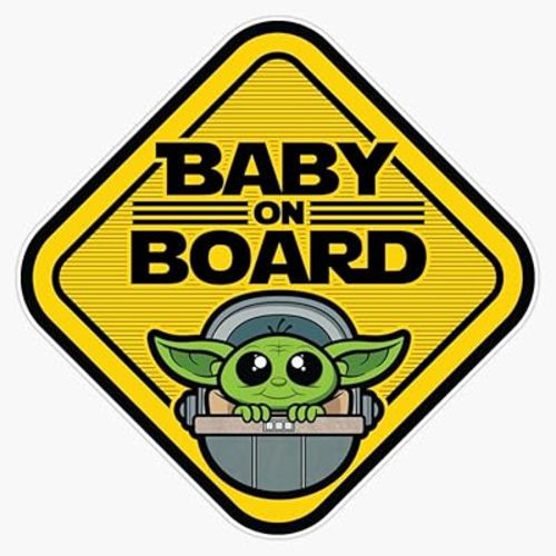 MAGNET Baby On Board Sign Magnetic Vinyl Sticker Decal Magnet 5"