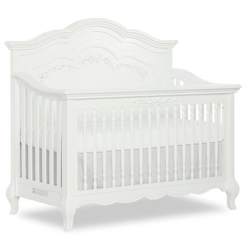 Evolur Aurora 5 in 1 Convertible Crib - Frost