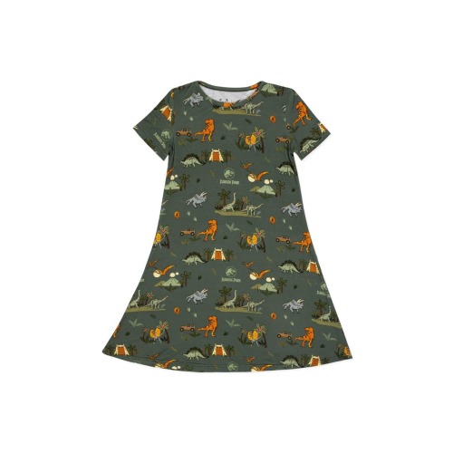 Kids' Jurassic Park Safari Short Sleeve Dress