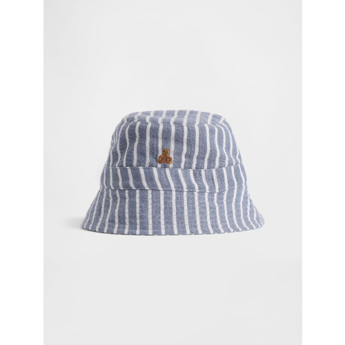 Baby Cotton Gauze Stripe Bucket Hat