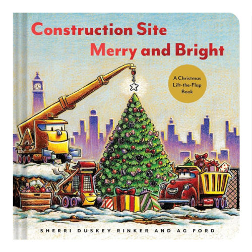 Construction Site Merry and Bright: A Christmas Lift-the-Flap Book (Goodnight Construction Site)