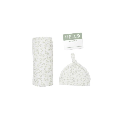 Hello World Hat & Swaddle Set