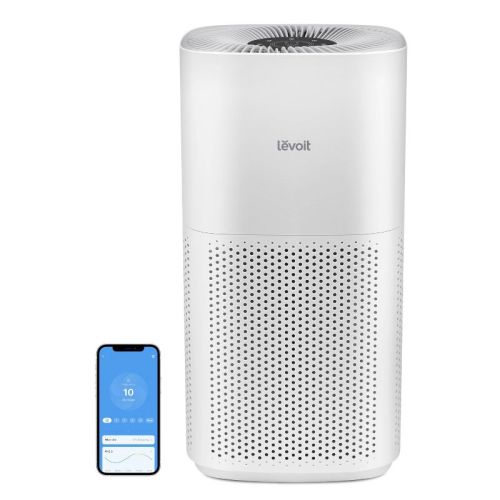 Levoit Plasmapro 600s Smart Air Purifier: Cadr Certified, Carbon Filter, 800-1000 Sq. Ft. Coverage, 8 Settings, White