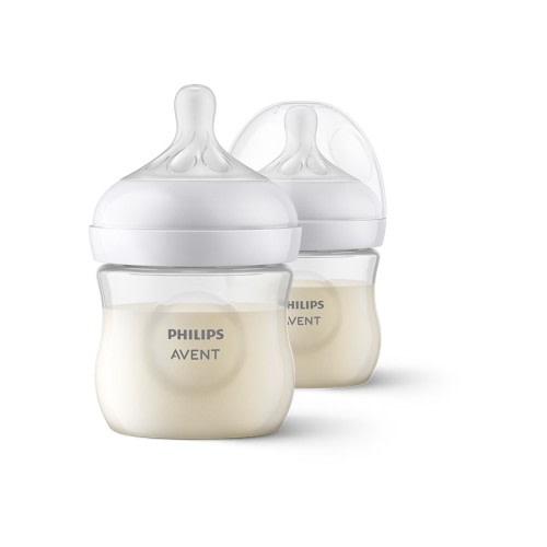 Philips Avent Natural Response Baby Bottles, 125ml, 2 Pack, SCY900/02