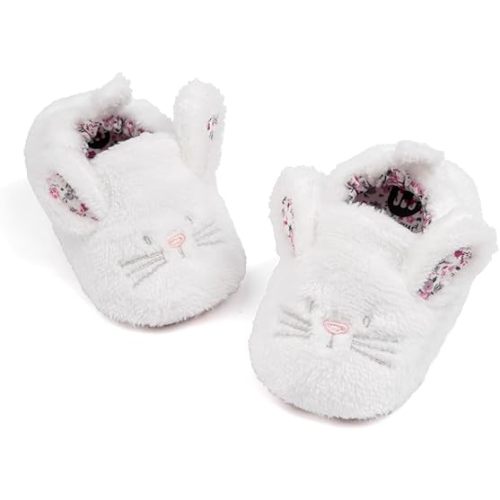 Meckior Save Beautiful Cute Cartoon Infant Unisex Baby Warm Cotton Anti-Slip Soft Sole First Walkers Shoes