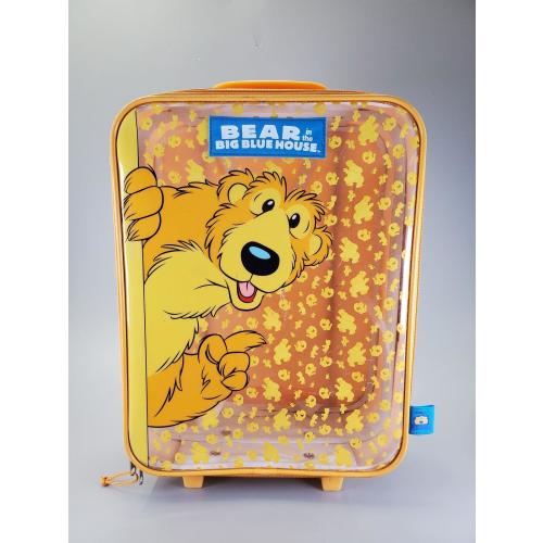 Vintage 2000 Jim Henson Bear in the Big Blue House Kids Rolling Suitcase Luggage