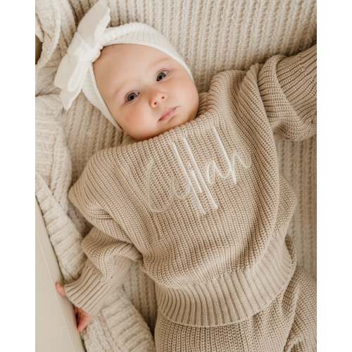 Chunky Knit Sweater - Oat l Pine Kids & Co – Pine Kids Co