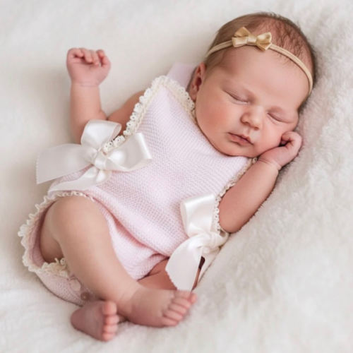 Knitted Spanish Overalls - Pink