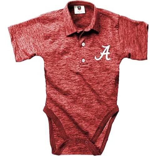 Wes and Willy Baby Sports Fan Polo Snap Suit Romper Infant Cloudy Yarn Golf Creeper
