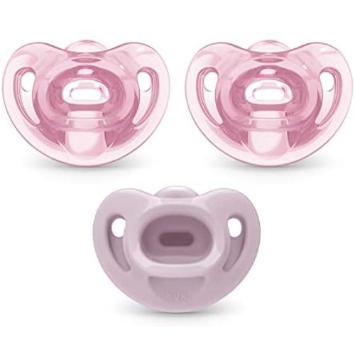 NUK Comfy Orthodontic Pacifiers, 0-6 Months, 3 Pack