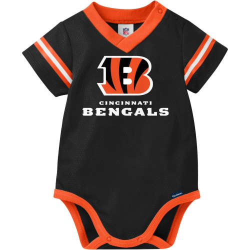 Baby Boys Cincinnati Bengals Short Sleeve Mesh V-Neck Bodysuit – Gerber Childrenswear