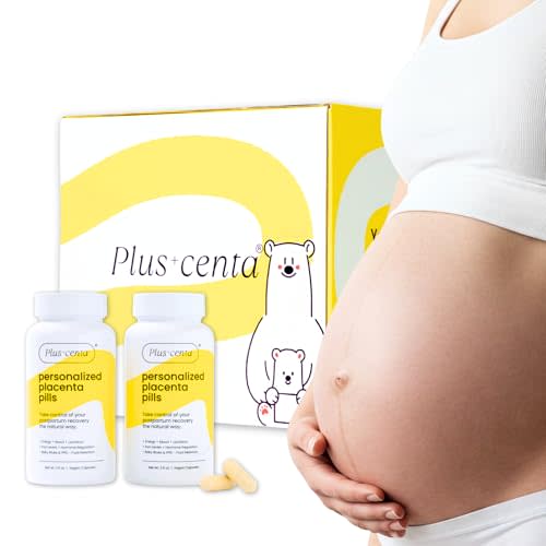 Pluscenta Encapsulation Kit - All-in-One Postpartum Recovery Kit for New Mothers - FSA/HSA Eligible Capsules - Thoughtful Gift for Pregnant Women & Birth Moms - Includes 2 Bottles