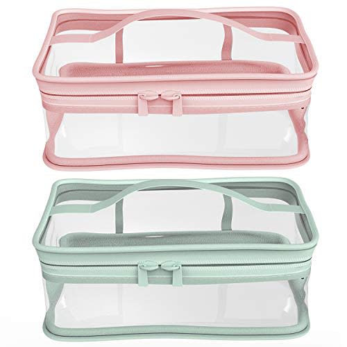 BallHull Makeup Bag Zipper Waterproof Portable Travel Storage Pouch 2 Pcs