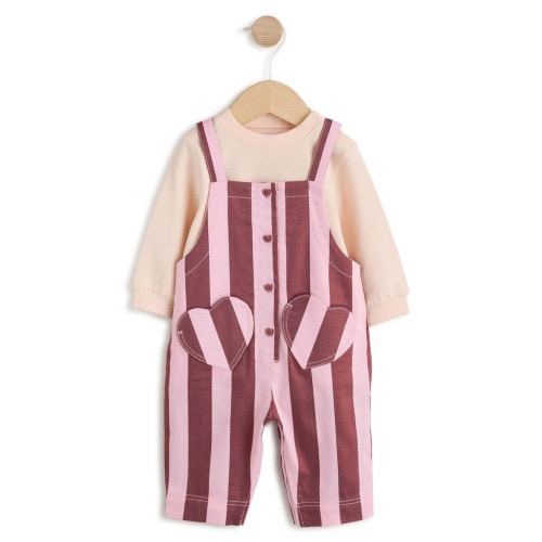 Kids' 2-Piece Dungaree & Bodysuit Set