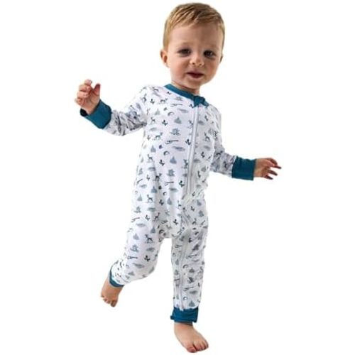 Burlebo Baby Zip Up – Soft Performance Fabric with Fold-Over Cuffs