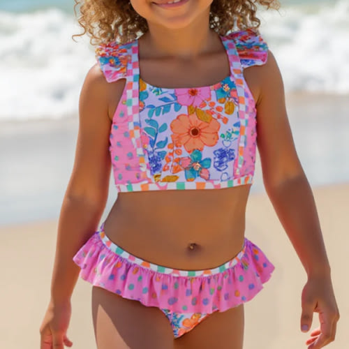 Nora Swimsuit - Flamingo Fantasy