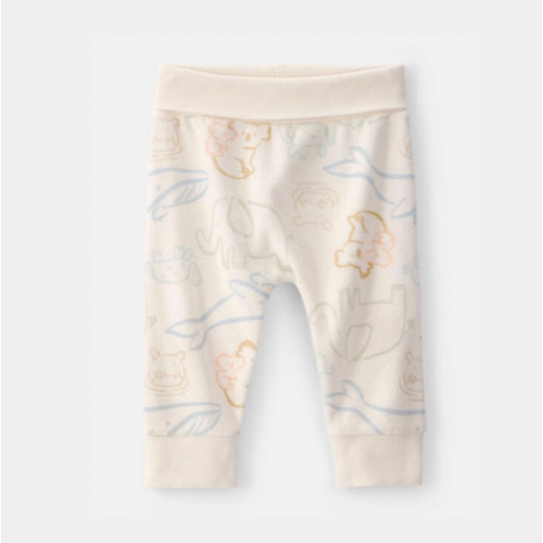 Baby Animal Friends Terry Pants - Cream
 | Carter’s Oshkosh Canada 6-12m