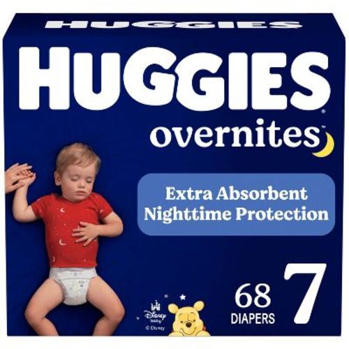 Huggies Overnites Nighttime Protection Diapers -Size 7 - 68ct