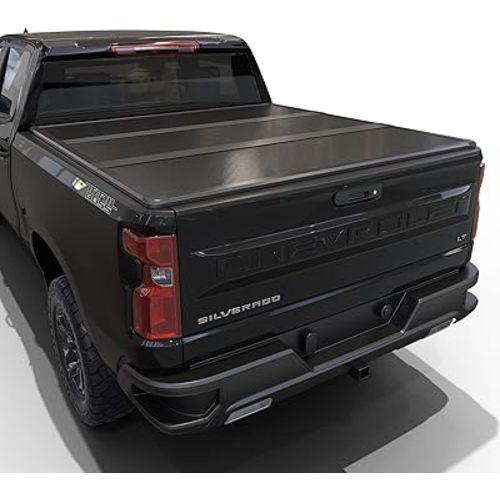 Hard Tri-Fold Truck Bed Tonneau Cover Compatible with 2007-2026 Chevy Silverado/GMC Sierra 1500 5.8ft Bed (69.6")