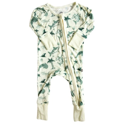 Shark Bamboo Zip Romper