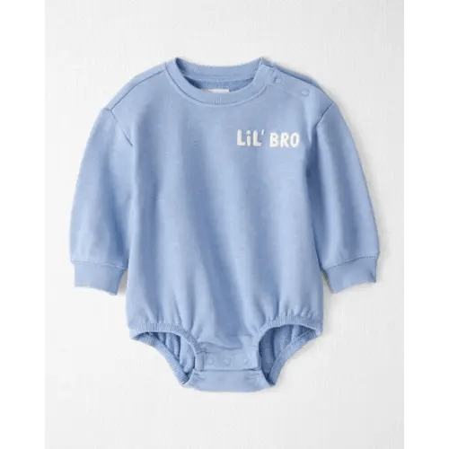 Baby Boy Organic Cotton Lil' Bro Bubble - Little Planet | Carter's