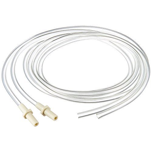 Replacement Tubing (1 Retail Pack of 2 Tubes) Compatible with Medela Pump in Style and New Pump in Style Advanced Breast Pump - 100% BPA Free (One Pack)