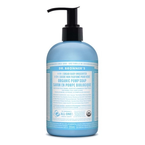 Dr. Bronner's 4-in-1 Sugar Baby Unscented Organic Pump Soap