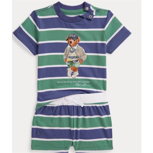 Polo Bear Cotton Jersey Tee & Short Set