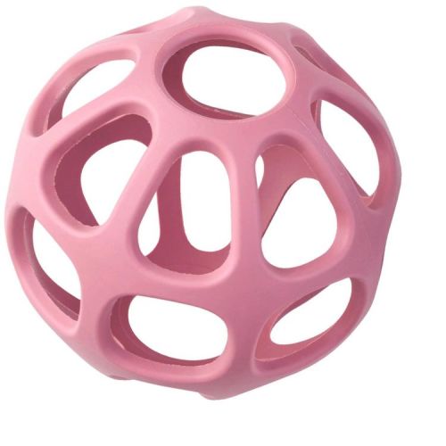 SARO Blossom Pink Silicone Sensory Ball | Infant Developmental Activity Toy | BPA-Free Teething Ball