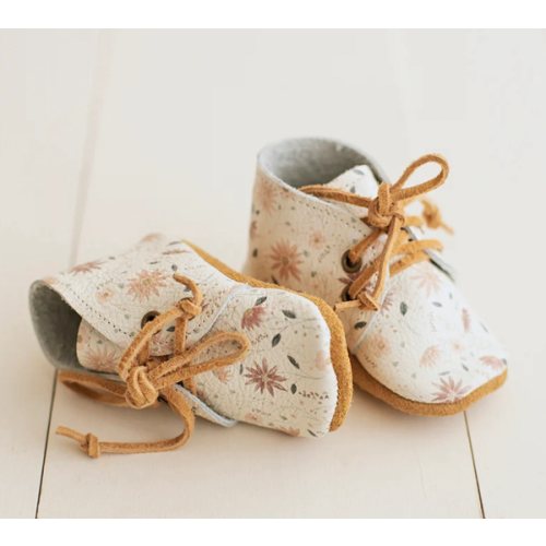 Floral leather baby girl boots – Sun & Lace