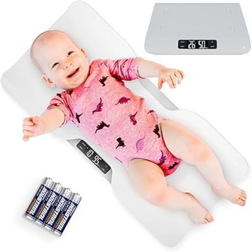 Greater Goods Baby Scale for Weighing Newborns – Digital Infant Scale with Tray, Hold Function for Baby Movement, Accurate Baby Scale for Home Use, 66 lb Capacity
