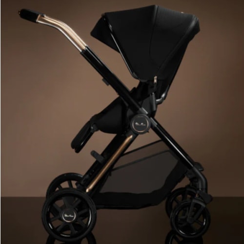 Silver Cross Reef 2 Stroller Accessory Bundle + Folding Bassinet  - Espresso