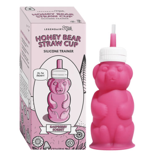 Honey Bear Straw Cup | Silicone Training Cup | Legendairy Milk