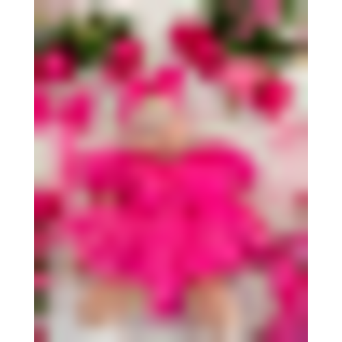 Dolly Fuchsia Pink Baby Girl Dress Romper | Special Occasion Wear – Arabella & Rose