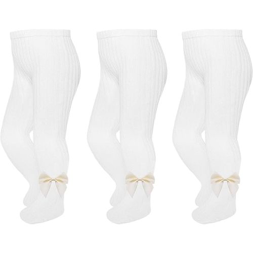 Baby Girls Tights Cotton Cable Knit Leggings Soft Warm Pants Stockings Pack Pantyhose for Infant Toddlers 0-8 Years