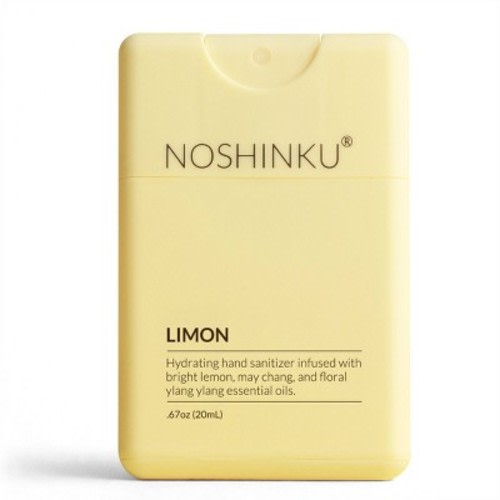 NOSHINKU Refillable Limon Ultra Moisturizing Pocket Sanitizer - Travel Size - 20ml