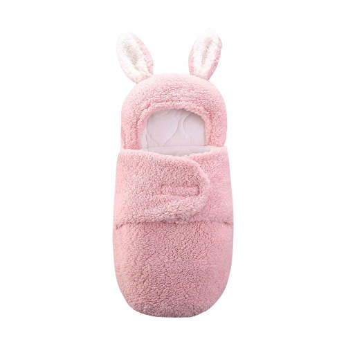 Dealovy Infant Baby Warm Sleep Sack Fleece Thickened Cute Swaddle with Ears Cute Newborn Soft Comfy Sleep Sack