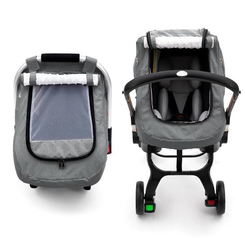 Waterproof Baby Car Seat Cover, Infant Car Seat Cover Canopy with 2 Breathable Vents, Warm Carseat Cover with Mesh Window for Cold Weather, Univeral Baby Carrier Cover for Doona