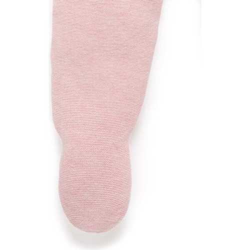 Textured Knit Legging Pink Melange - Purebaby | Maisonette