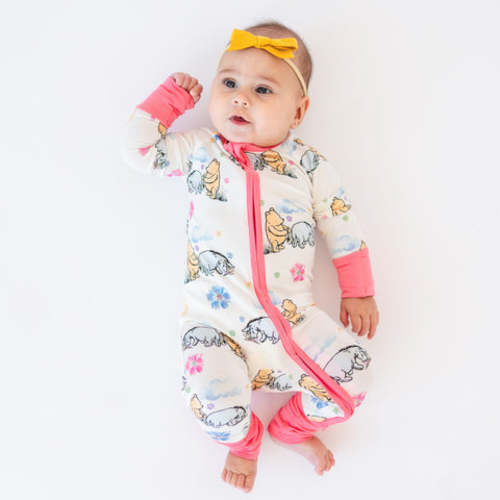 Valentine’s Day Sale Cartoon Bears & Donkeys Pattern Bamboo Baby Pajam – FancyPrince