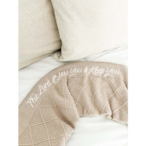 The Lord Bless You & Keep You Embroidered Blanket – OUR HOUSE ABOVE